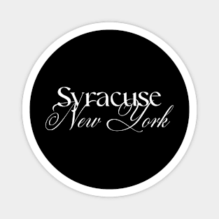 Syracuse New York word design Magnet